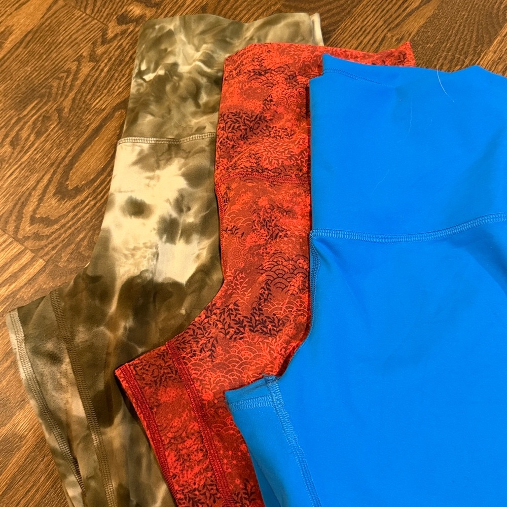 Lululemon Flawed bundle of 3 size 8 leggings